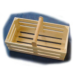 dřevěný košík