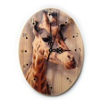 dřevěné hodiny - žirafa